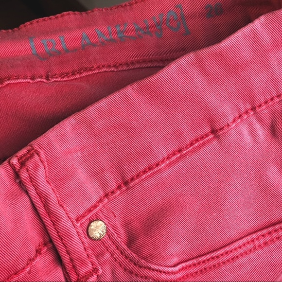 BLANK NYC The Spray On Super Skinny Jeans - Coral - Picture 6 of 8